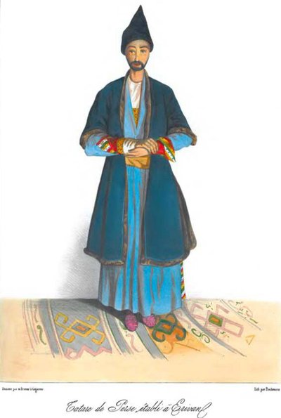 高加索的场景，风景，风俗和服饰由王子自然绘制 作者 加里格林（Grigory Gagarin）